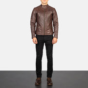 
Damian Bikerjacka i Läder för Herr – alternate product view 3