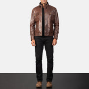 Darren Bikerjacka i Läder för Herr – alternate product view 3