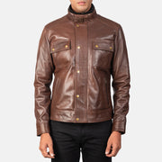 Darren Bikerjacka i Läder för Herr – alternate product view 4