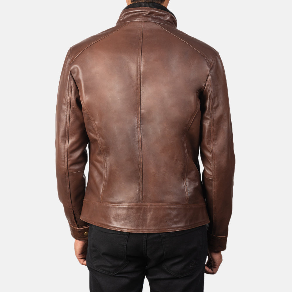 Darren Bikerjacka i Läder för Herr – alternate product view 5