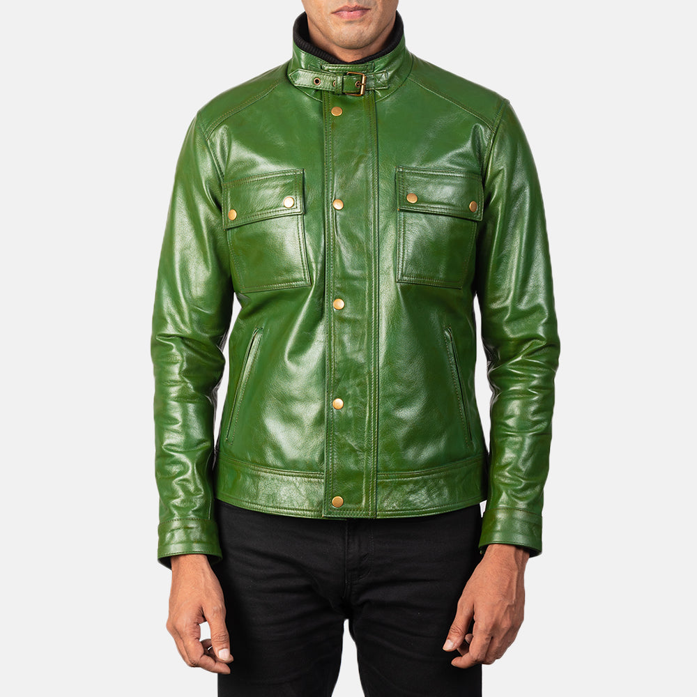 Darren Bikerjacka i Läder för Herr – alternate product view 3