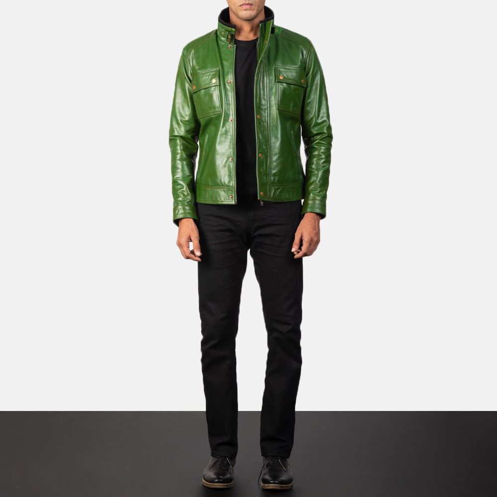 Darren Bikerjacka i Läder för Herr – alternate product view 4