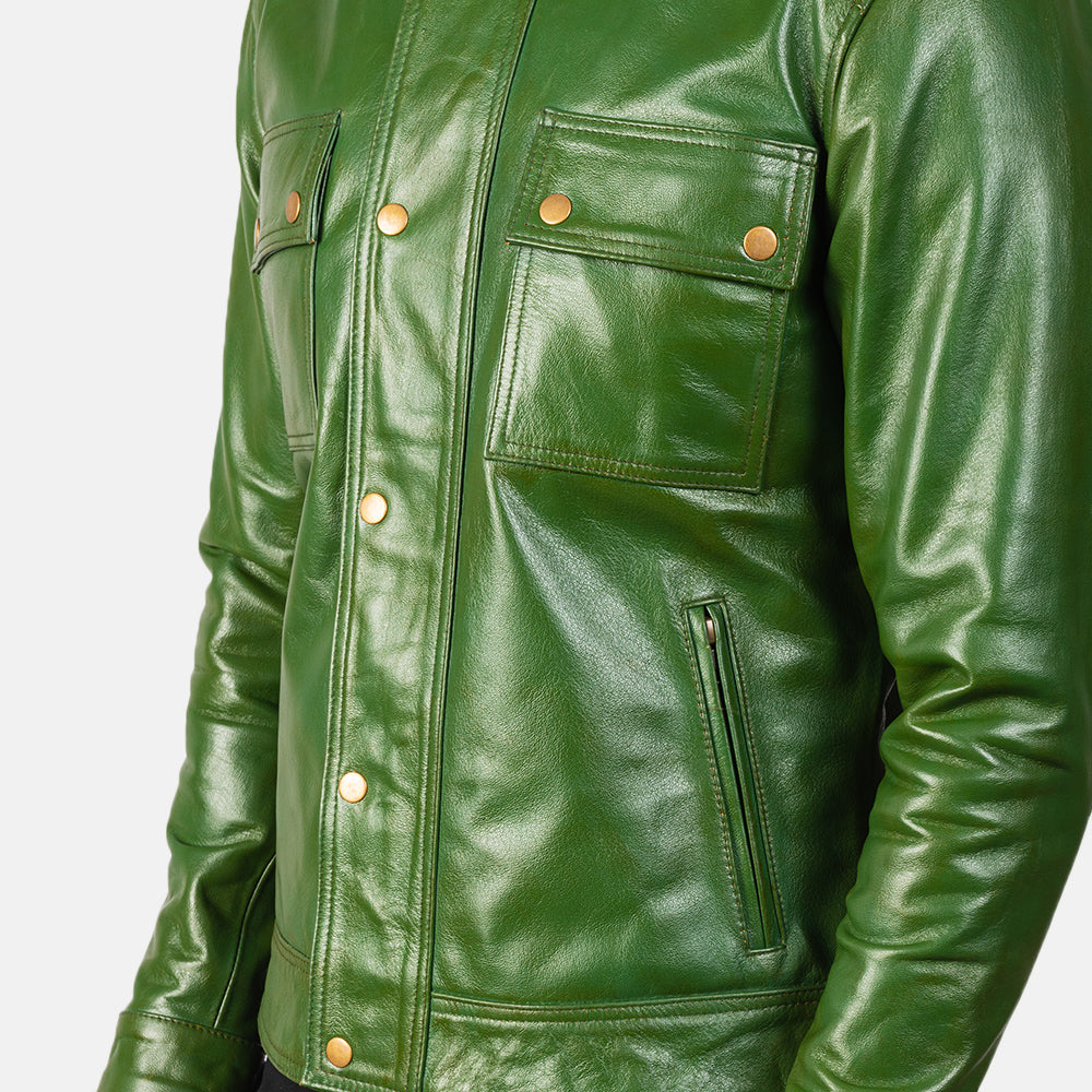 Darren Bikerjacka i Läder för Herr – alternate product view 6