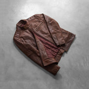 Dean Svart Bikerjacka i Läder för Herr – alternate product view 8