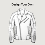 
Design Your Custom Leather Jacket | Free Shipping & Alteration in Classic Full-Grain Leather - Framifrån med skräddarsydd silhuett | Handla online