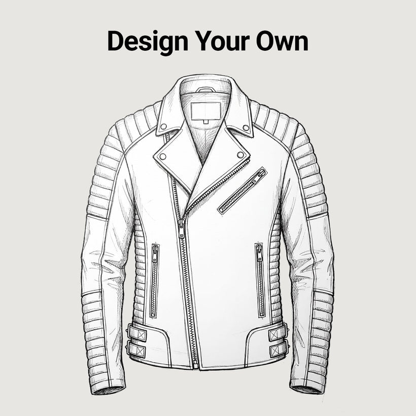 Design Your Own Läderjacka för Herr