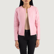 Elixir Collarless Läderjacka för Dam – alternate product view 1
