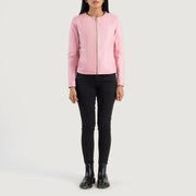 Elixir Collarless Läderjacka för Dam – alternate product view 3