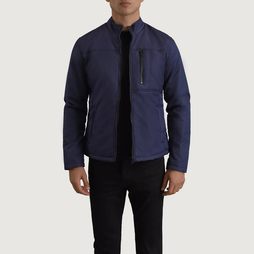 Elliot Blue Lightweight Läderjacka för Herr