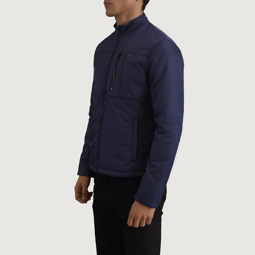 Elliot Blue Lightweight Läderjacka för Herr