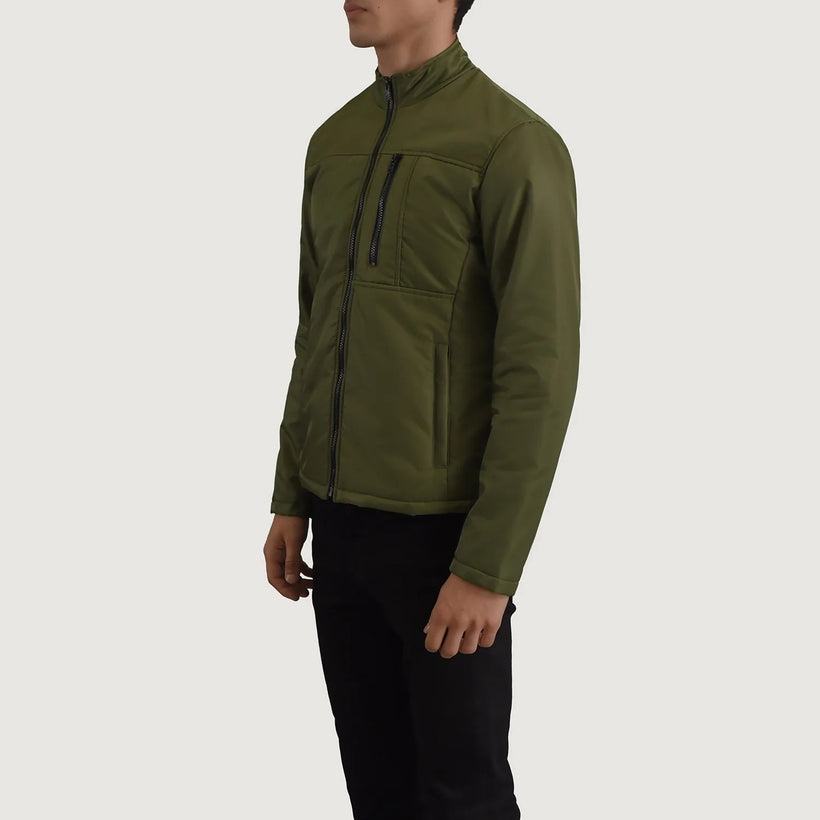 Elliot Green Lightweight Läderjacka för Herr