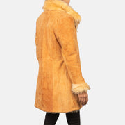 Authentic Goatskin Suede with Suede Finish Grain Texture &amp; Heavy-Duty Seam Stitching Detail