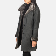 Erica Shearling Coat för Dam – alternate product view 2