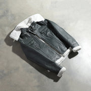 Fiona Hooded Shearling Läderjacka för Dam – alternate product view 8