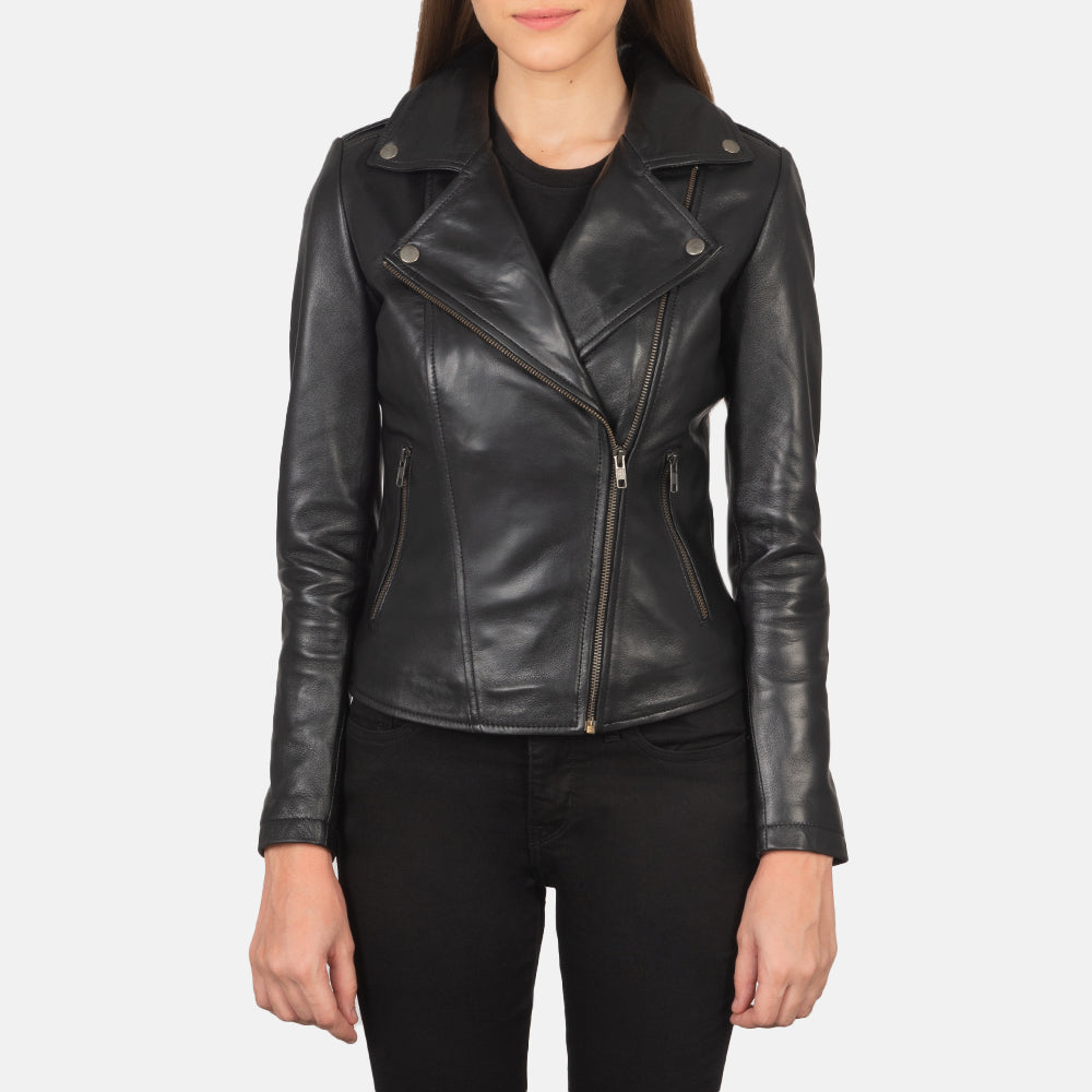Flashback Bikerjacka i Läder för Dam – alternate product view 1