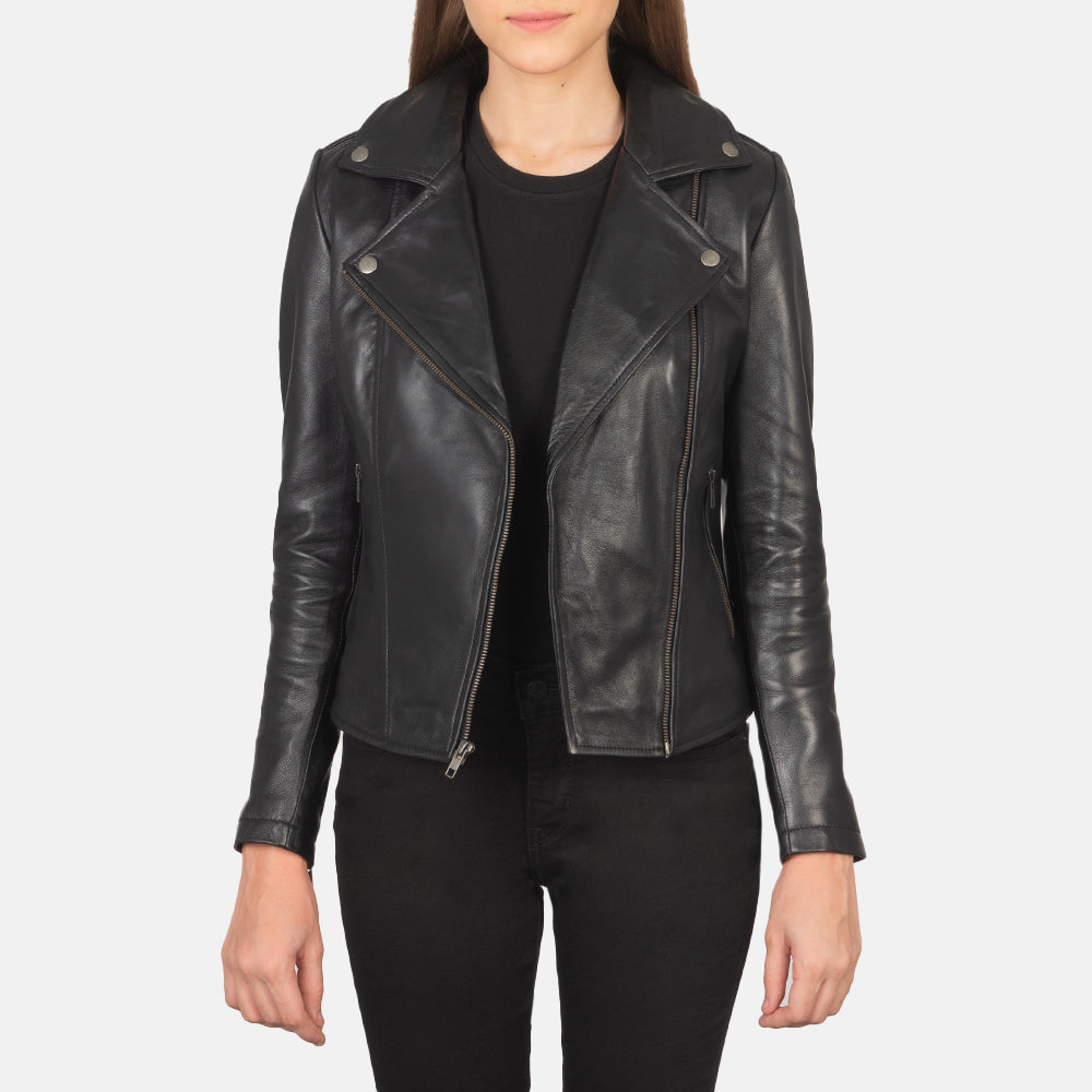 Flashback Bikerjacka i Läder för Dam – alternate product view 2
