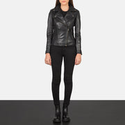Flashback Bikerjacka i Läder för Dam – alternate product view 3
