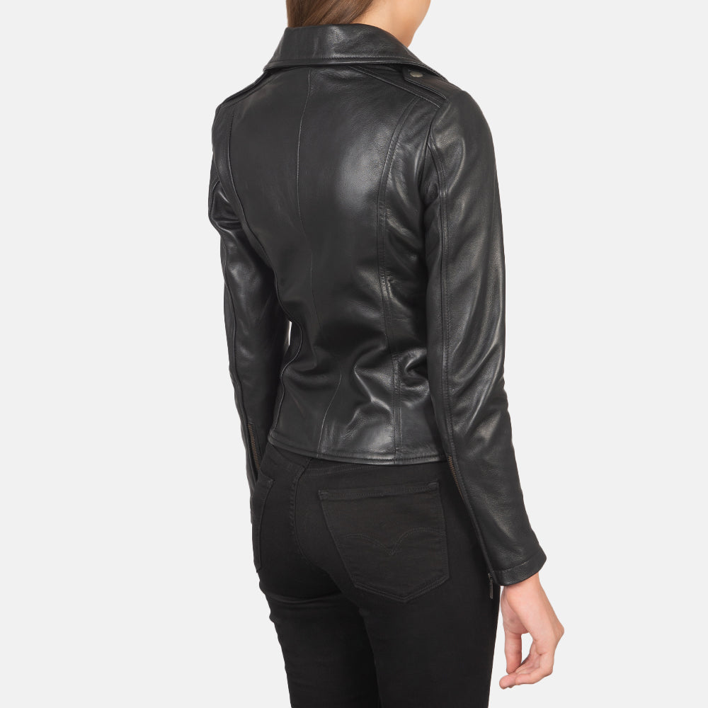 Flashback Bikerjacka i Läder för Dam – alternate product view 5
