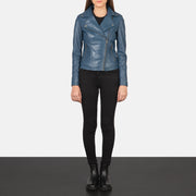 Flashback Bikerjacka i Läder för Dam – alternate product view 3