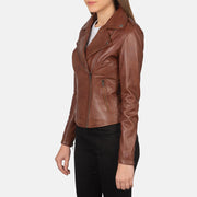 Flashback Bikerjacka i Läder för Dam – alternate product view 2