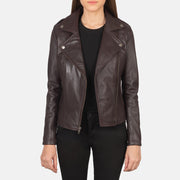 Flashback Bikerjacka i Läder för Dam – alternate product view 3