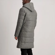 
Floyd Läderrock Ljusbrun Puffer Läderjacka för Herr – alternate product view 5