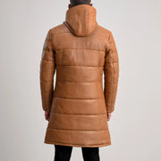 
Floyd Läderrock Ljusbrun Puffer Läderjacka för Herr – alternate product view 5