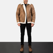 Francis B-3 Svart Bomberjacka i Läder för Herr – alternate product view 3