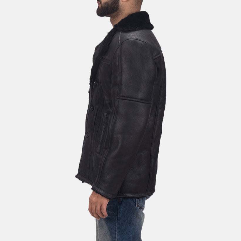 Furcliff Double Face Shearling Läderrock för Herr