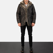 Furlong Coat Beige Leather Coat för Herr – alternate product view 3