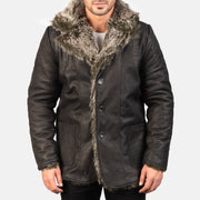 Furlong Coat Beige Leather Coat för Herr – alternate product view 4