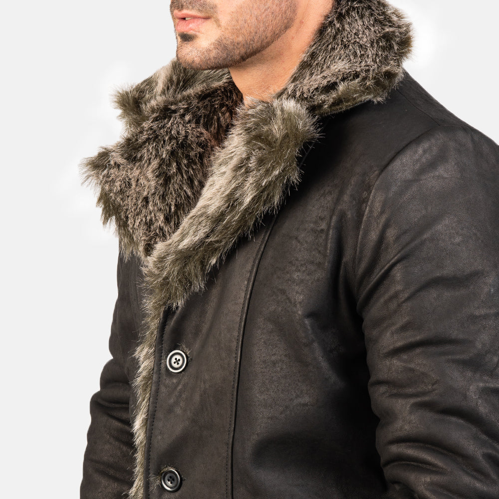 Furlong Coat Beige Leather Coat för Herr – alternate product view 6