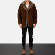 Furlong Coat Beige Leather Coat för Herr – alternate product view 3