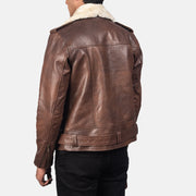 Furton Bikerjacka i Läder för Herr – alternate product view 5
