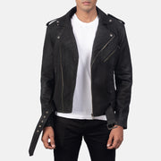 Furton Bikerjacka i Läder för Herr – alternate product view 1