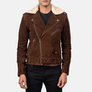 Furton Bikerjacka i Läder för Herr – alternate product view 4
