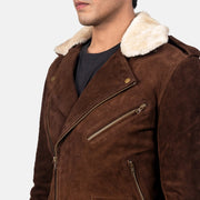 Furton Bikerjacka i Läder för Herr – alternate product view 6