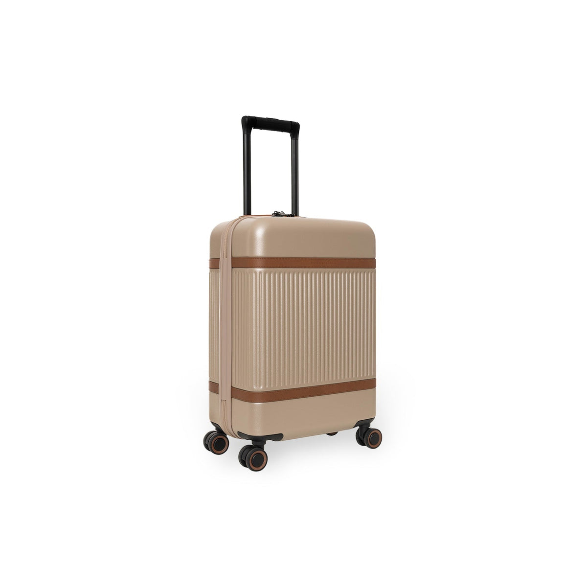 Hand Luggage Suitcase Zuna för Dam in Classic 100% Full-Grain Leather - Front Profile View &amp; Tailored Silhouette | Buy Online