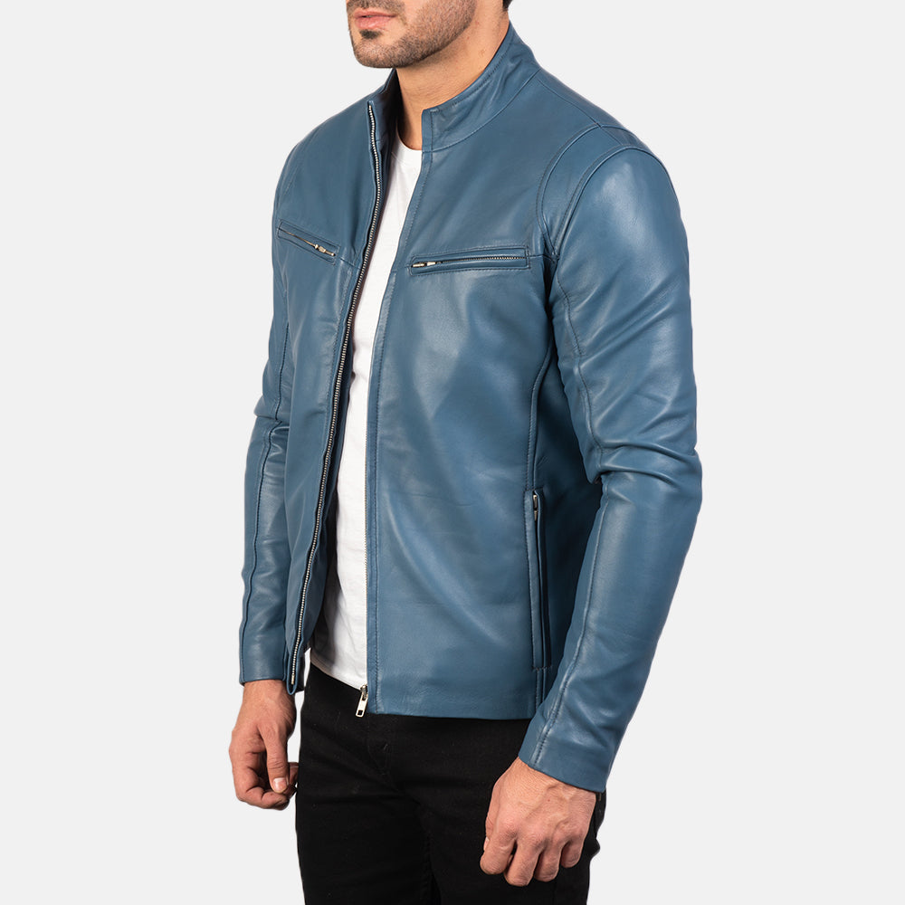 Ionic Bikerjacka i Läder för Herr – alternate product view 2