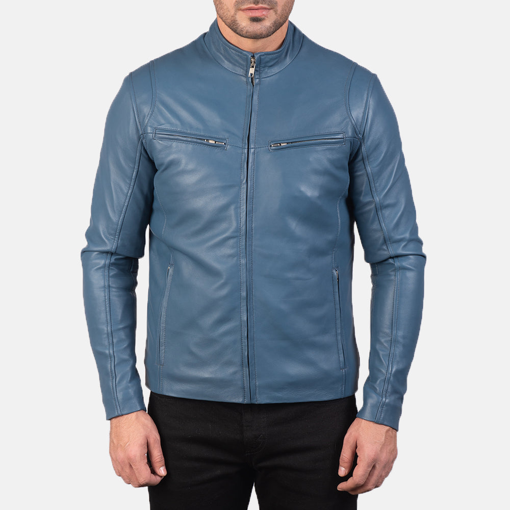 Ionic Bikerjacka i Läder för Herr – alternate product view 4