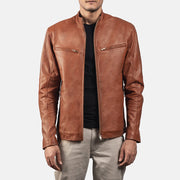 Ionic Bikerjacka i Läder för Herr – alternate product view 1