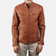 Ionic Bikerjacka i Läder för Herr – alternate product view 3