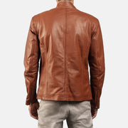 Ionic Bikerjacka i Läder för Herr – alternate product view 4