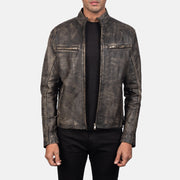 Ionic Bikerjacka i Läder för Herr – alternate product view 1