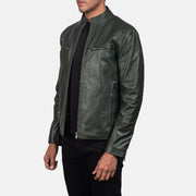 Ionic Bikerjacka i Läder för Herr – alternate product view 2