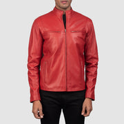 Ionic Bikerjacka i Läder för Herr – alternate product view 3