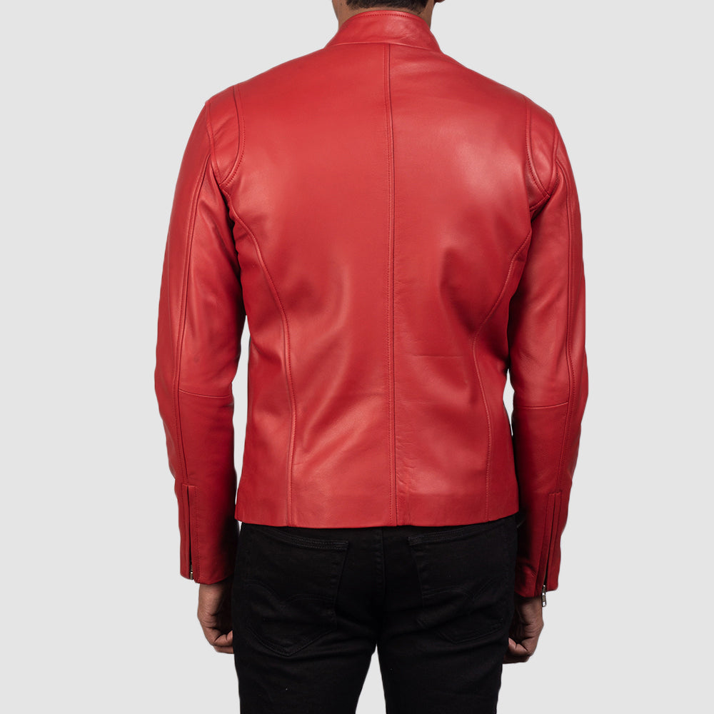 Ionic Bikerjacka i Läder för Herr – alternate product view 6
