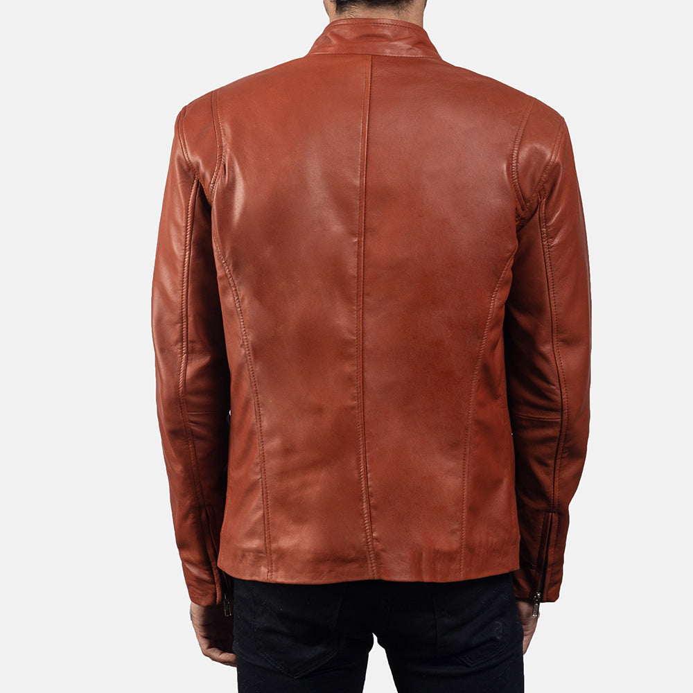 Ionic Bikerjacka i Läder för Herr – alternate product view 5