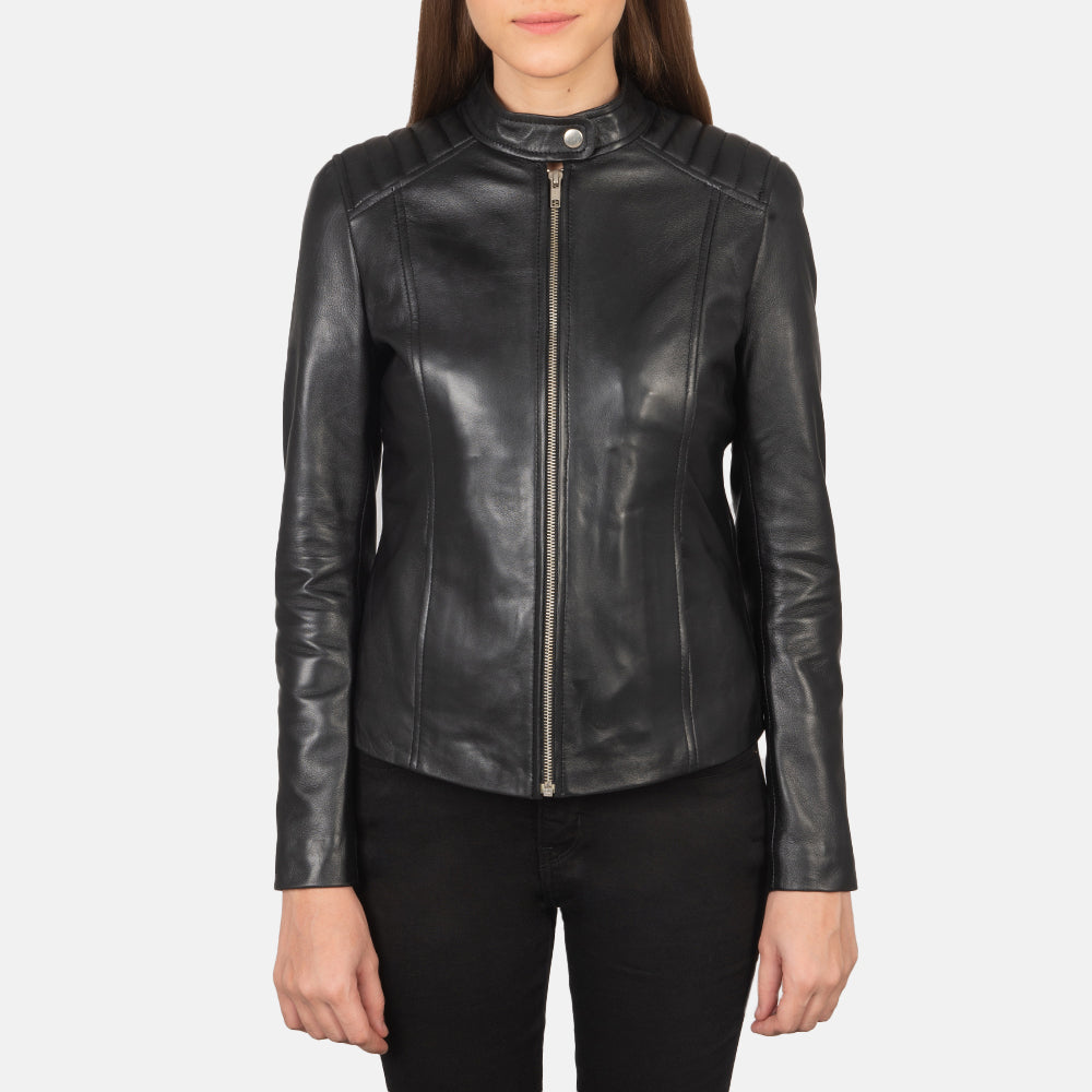 
Kelsee Bikerjacka i Läder för Dam – alternate product view 3