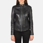 
Kelsee Bikerjacka i Läder för Dam – alternate product view 3